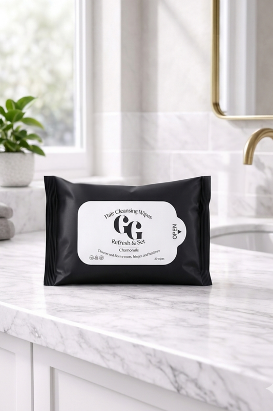 Ultima Hair Cleansing Wipes - pH-balanced scalp reset wipes for oily roots and post-workout hair refresh.