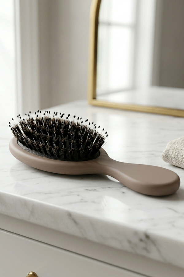 Ultima Mini Detangling Brush for kids and travel - compact travel-friendly hair brush for all hair types.